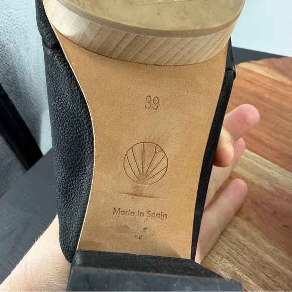 Coclico Richie Clog platform heels Black Leather 39 8.5 - Picture 8 of 11